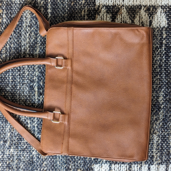 Steve Madden brown faux leather work bag - Picture 5 of 8
